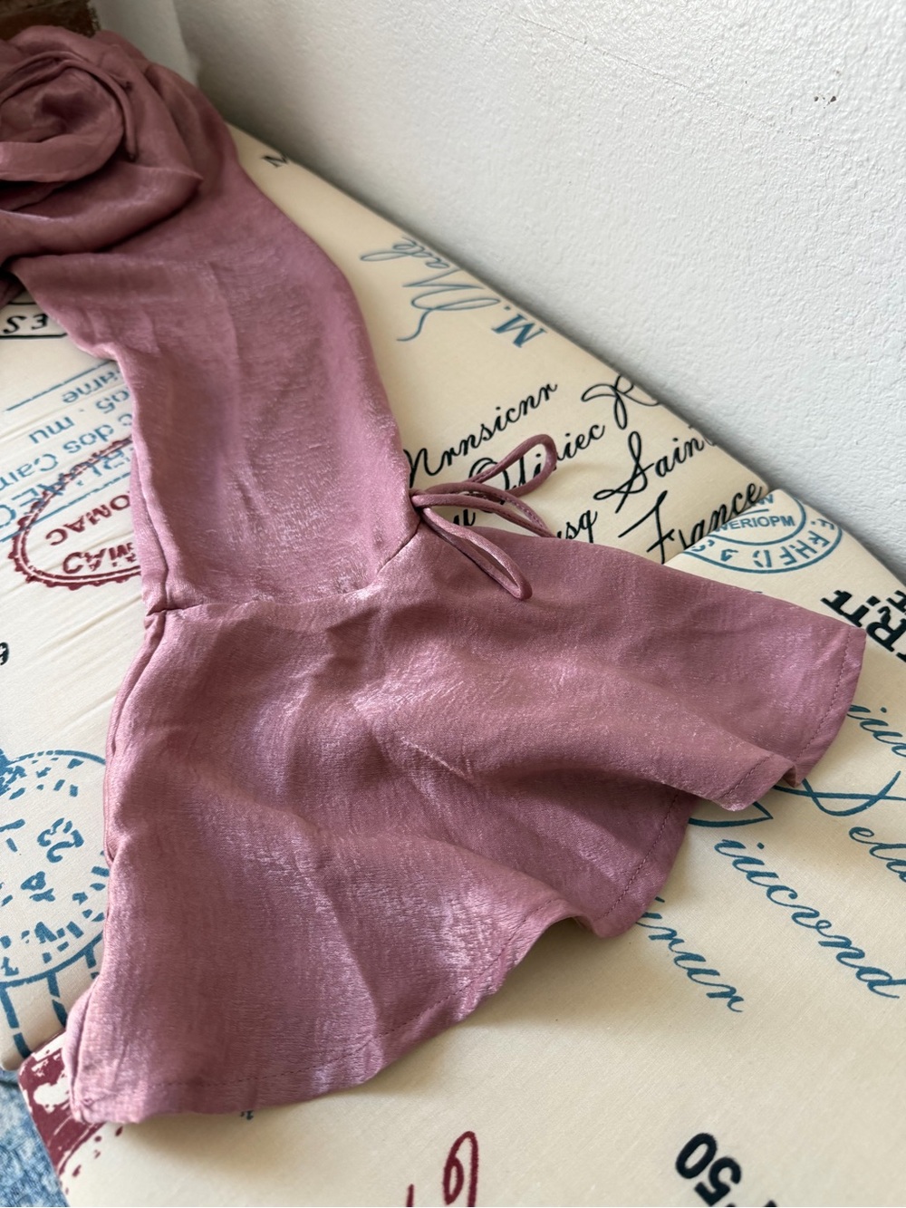 Pink Tiered Button-Front Blouse - Picture 4 of 5